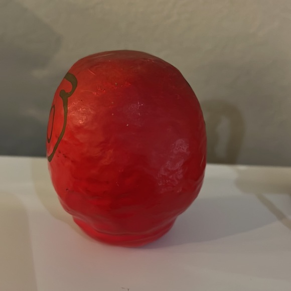 Japanese Daruma Doll Red Wishing Doll Paper Mache - Picture 3 of 6